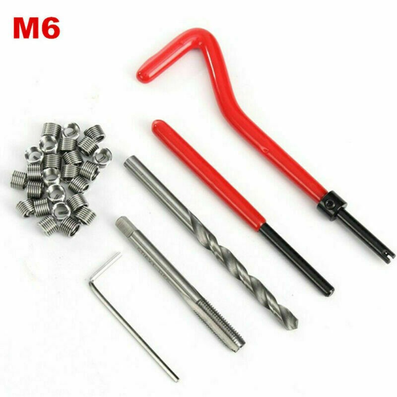 30Pcs Metric Thread Repair Insert Kit M6 M8 Helicoil Pro Coil Tool Insert Kit