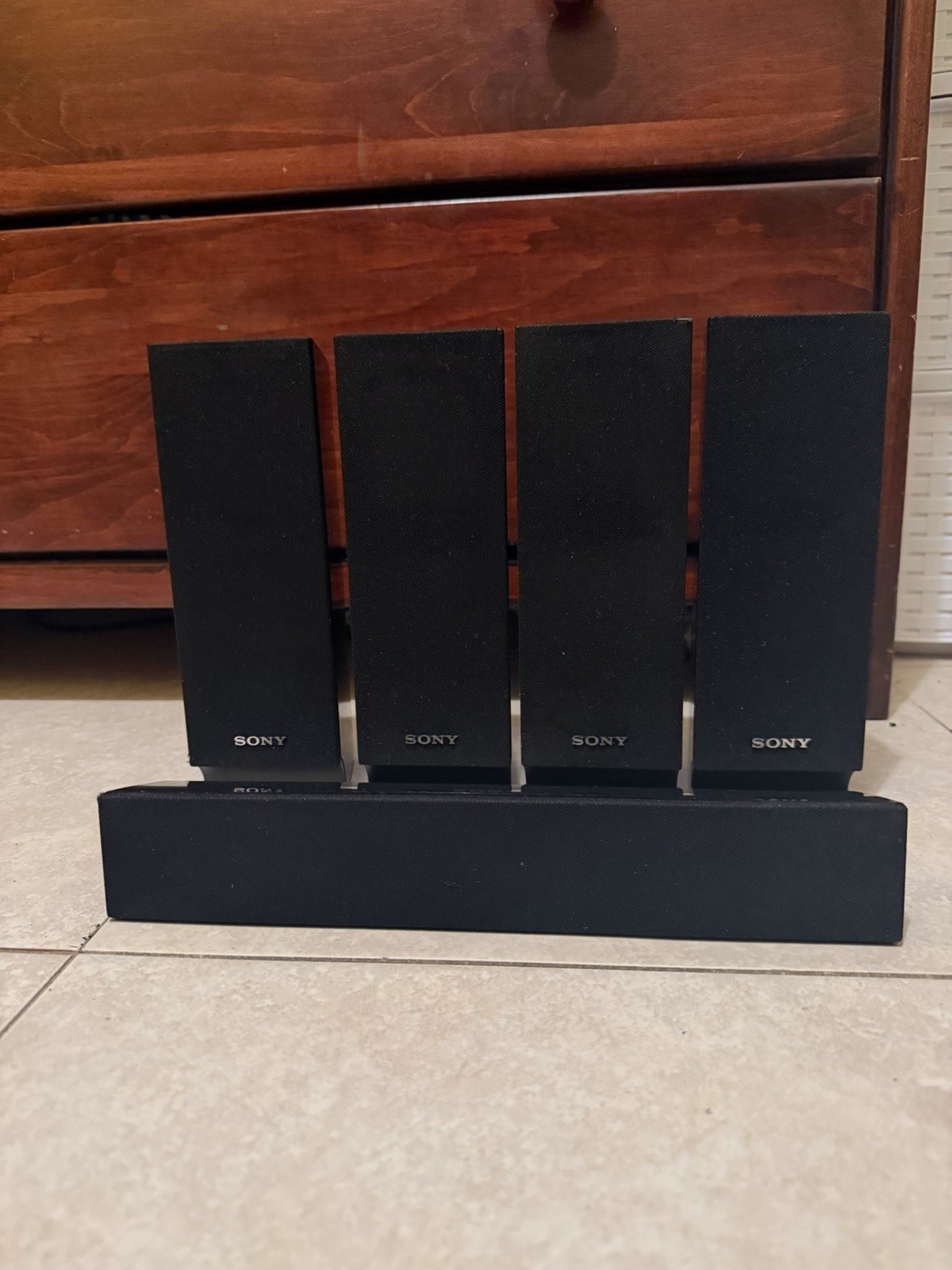 Sony 5.0 Channel Surround Speaker Set  Black SS-TSB101 SS-WSB101