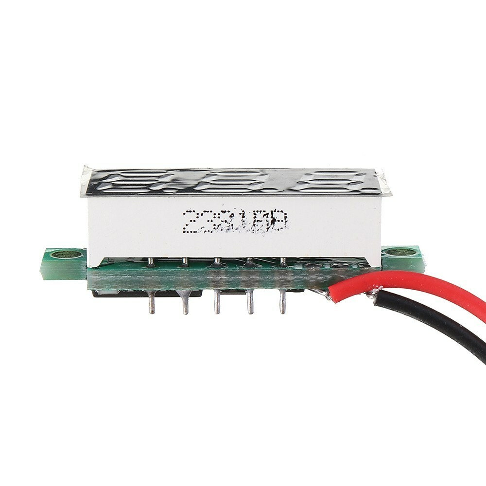 0.28 Inch Two-wire 2.5-30V Digital Green Display DC Voltmeter Adjustable Voltage