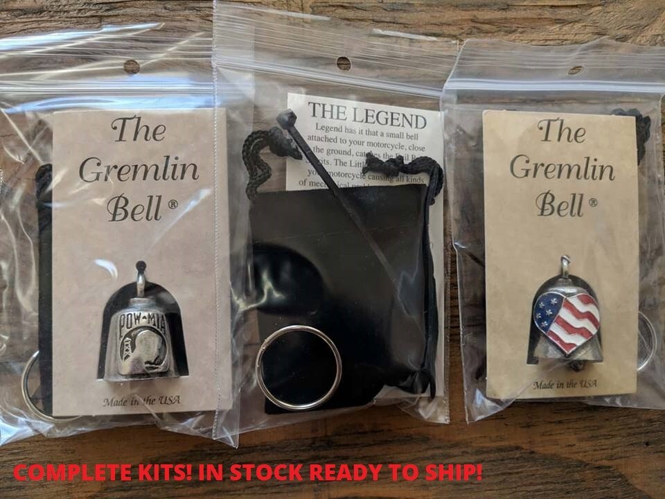 GREMLIN BELL JESUS RIDES WITH ME CROSS MOTORCYCLE COMPLETE KIT