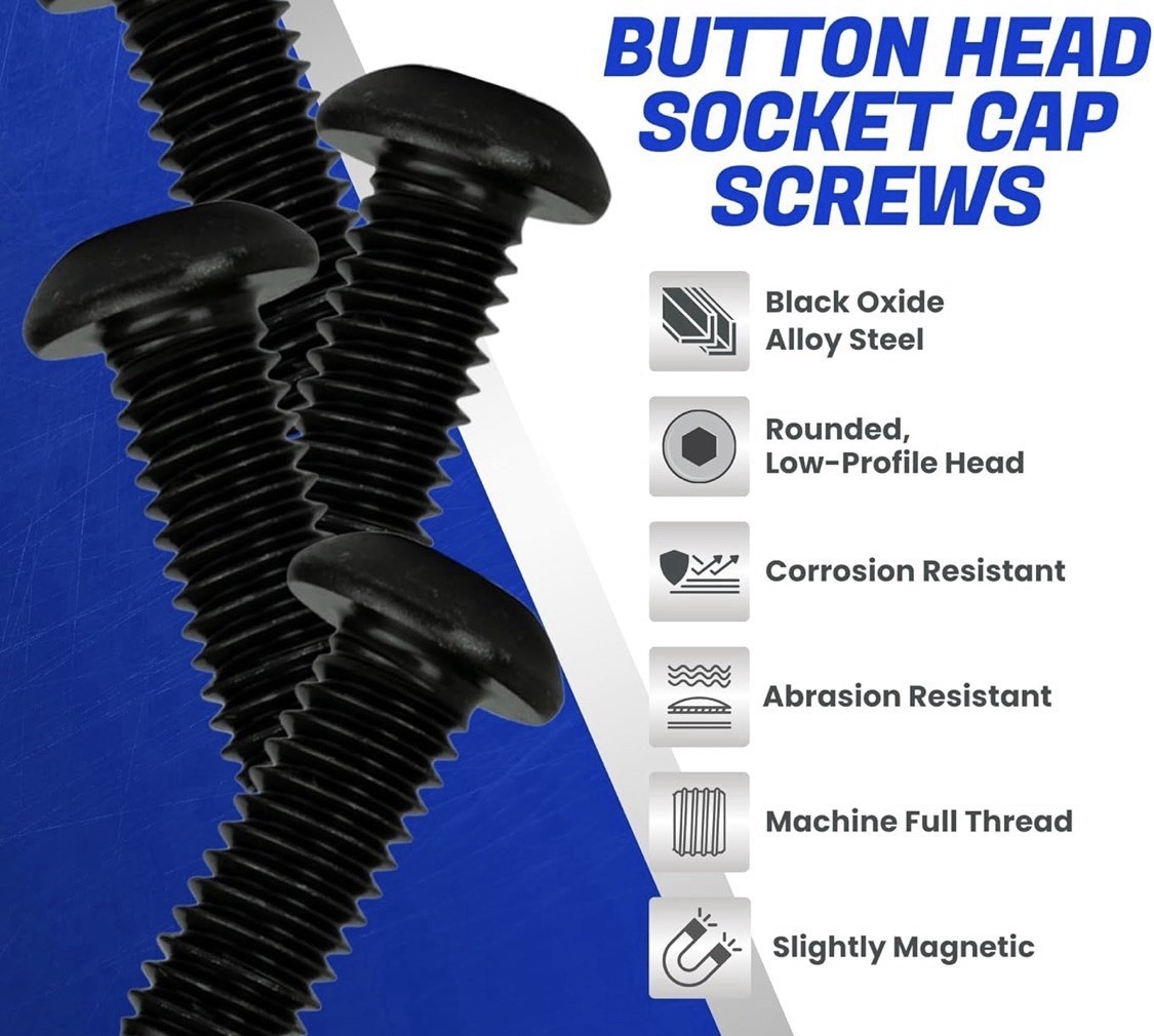 (3x) Long Screws for Spyderco Para 3 Pocket Clip **FITS THICK Aftermarket SCALES