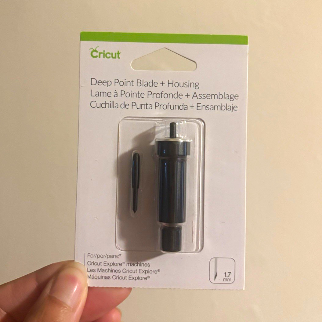 Cricut Deep Point Blade + Housing 1.7mm 2002293 For Cricut Explore Machines