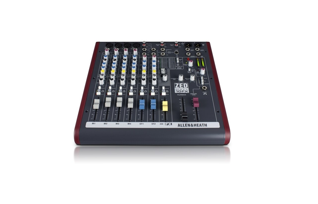 Allen & Heath AH-ZED60-10FX 6 Channel Mixer with Digital Effects