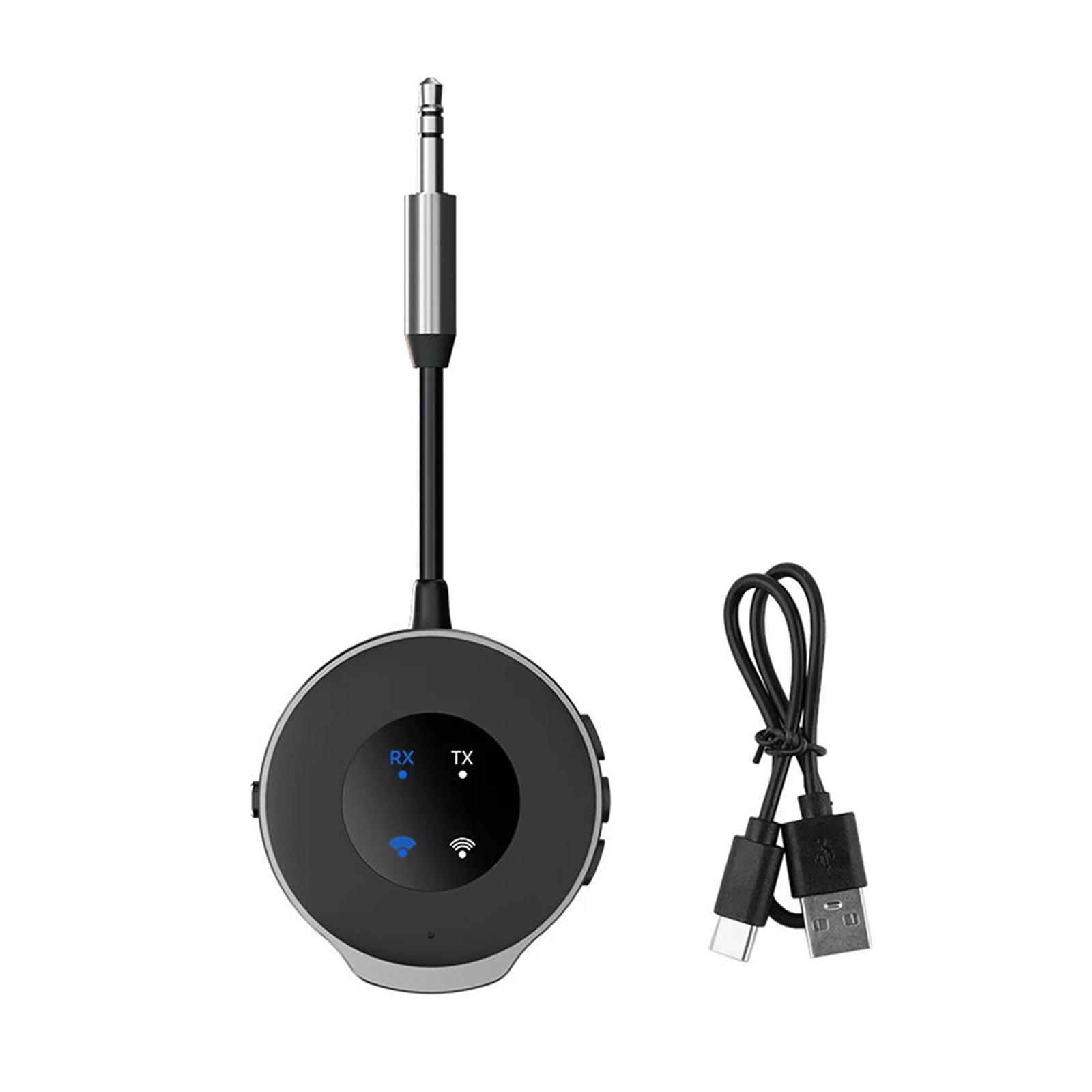 Bluetooth 5.3 Wireless Transmitter Receiver Car Aux Audio Adapter 3.5mm Jack