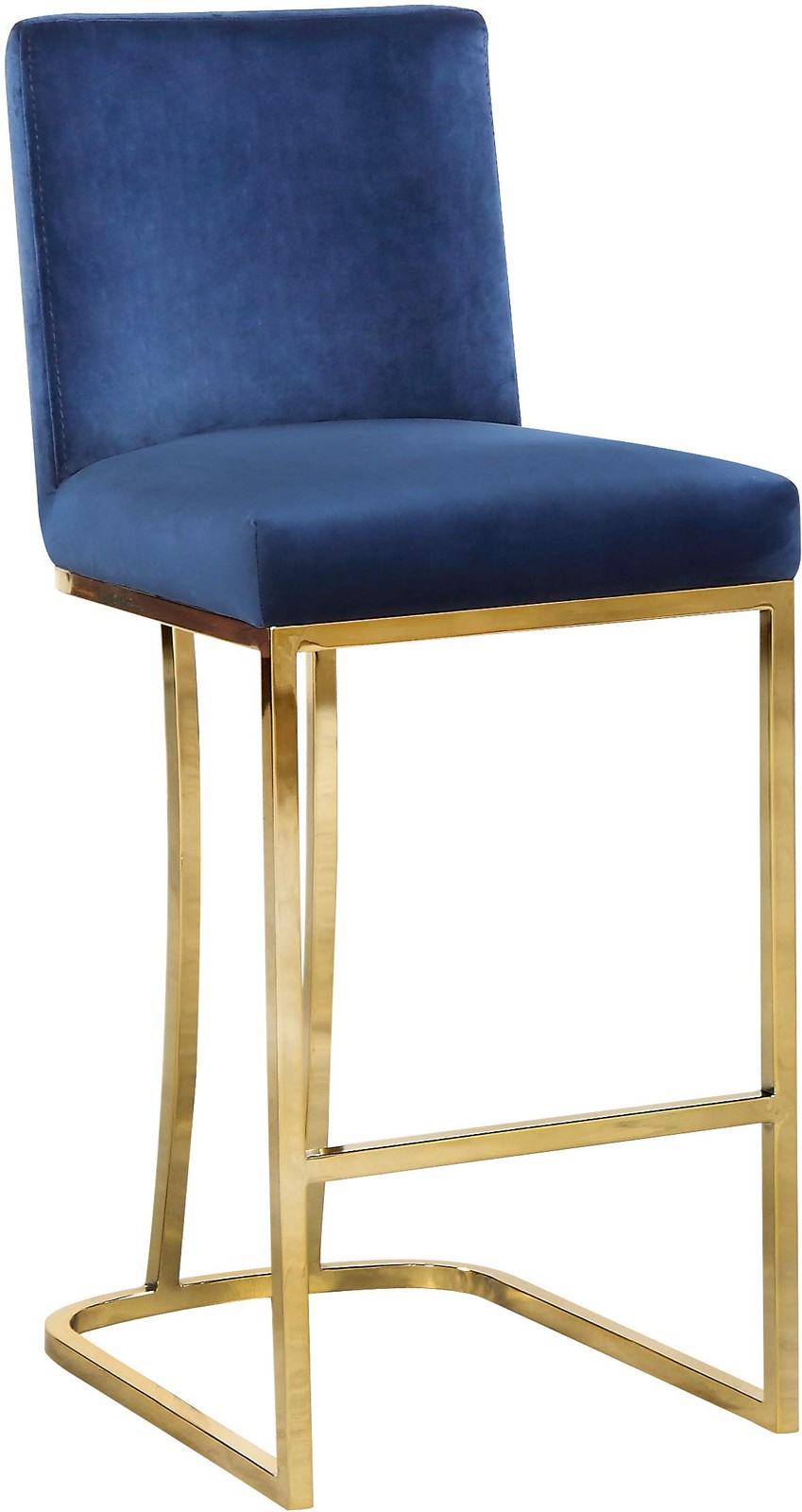 Heidi Collection Modern | Contemporary Velvet Upholstered Counter Stool with ...