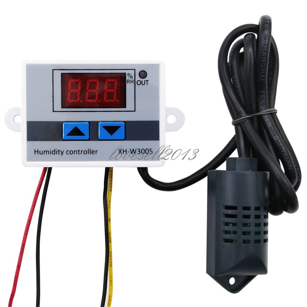 XH-W3005 AC 110V-220V Digital LED Humidity Controller Hygrometer Switch Sensor L