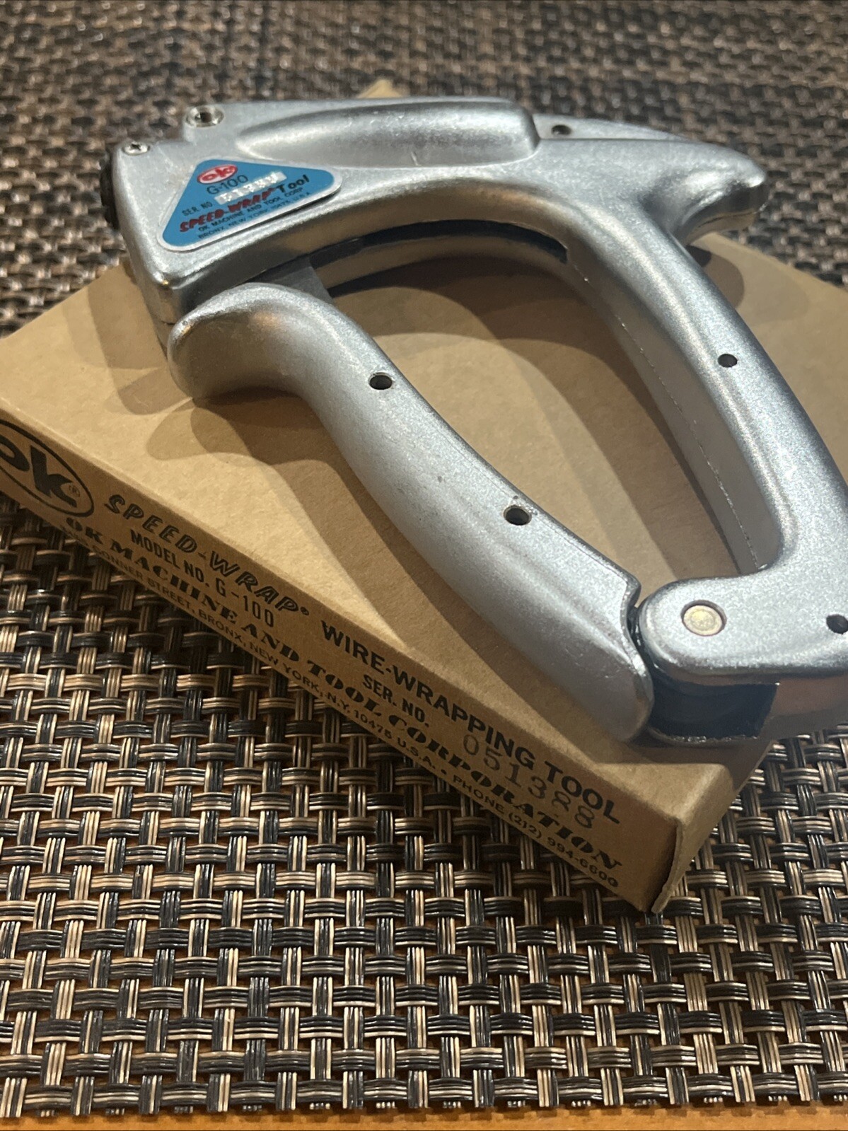 🇺🇸NEW OK Industries G-100 Speed-Wrap Heavy Duty Wiring Wrapping Tool