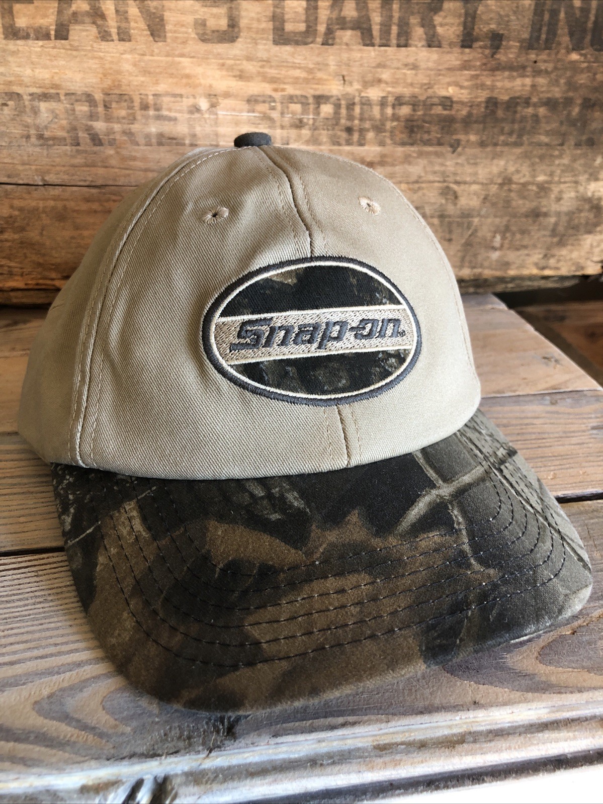 Snap- On Tools Hat Mens Camo Snap Back  Embroidered Snap Camo