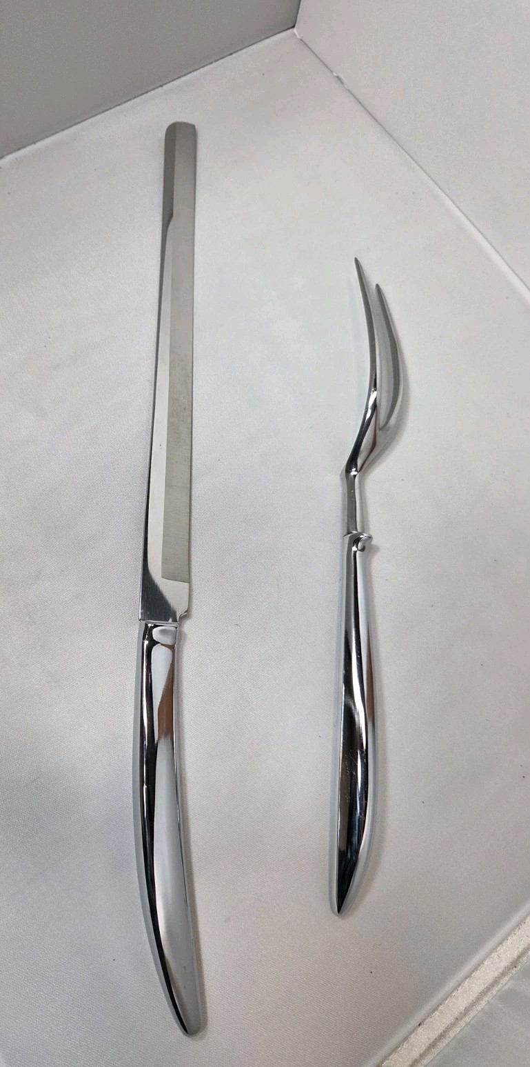 Chas. D. Briddel Inc. Steelsmiths Carvel Hall MCM Wall Hanging Carving Set