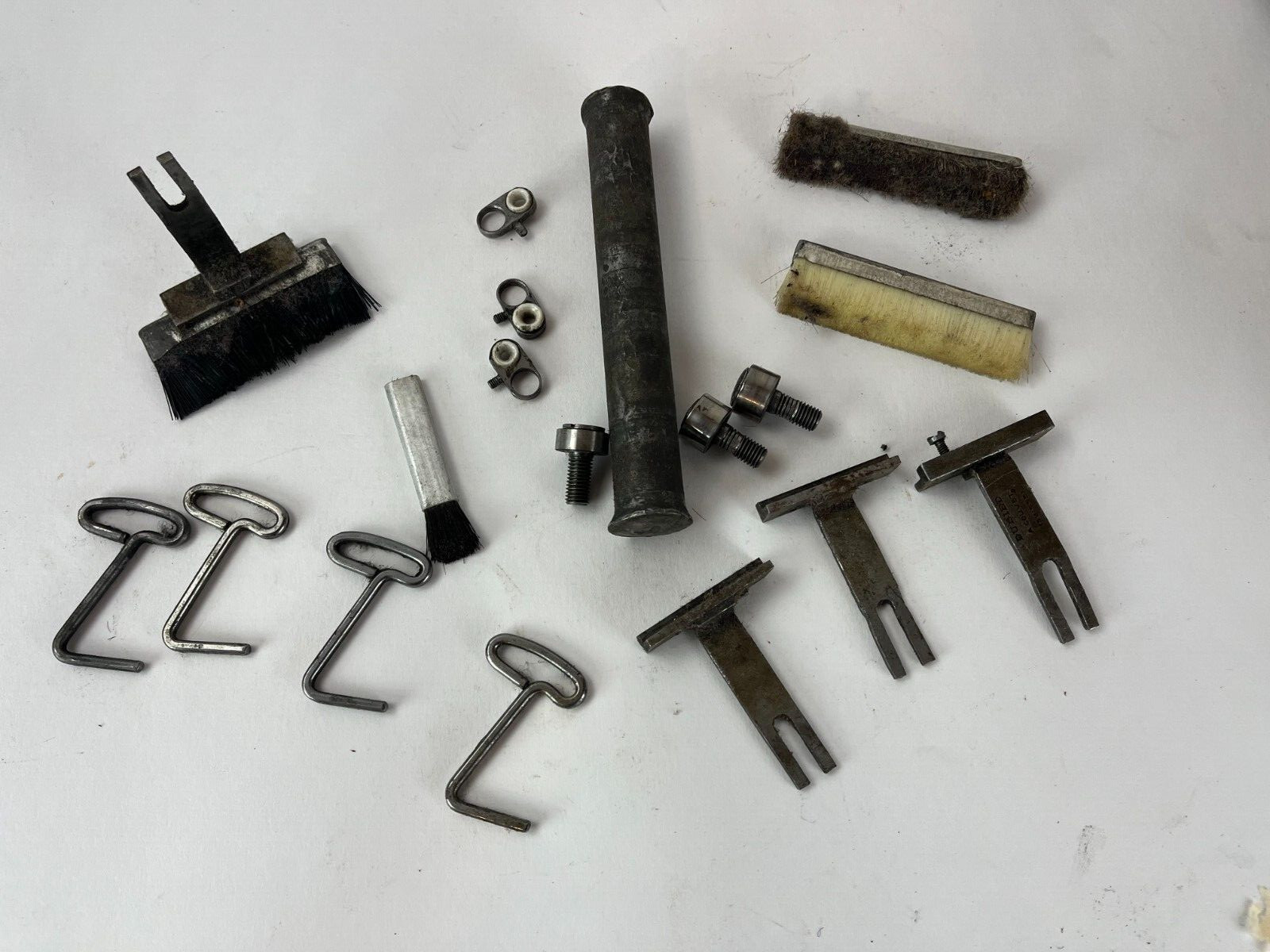 Dubied Knitting Machine Parts Lot Brush guide porcelain acouvet wrench knitter