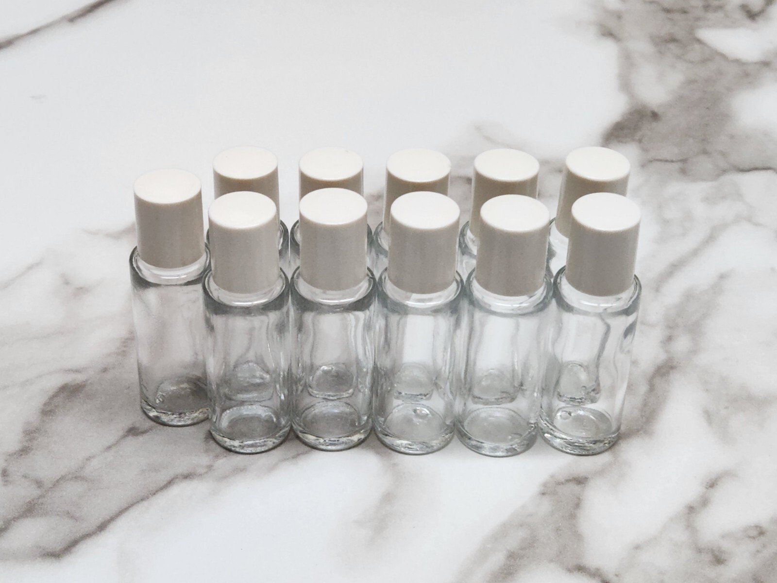 (Lot Of 11) 2.5" Clear Glass Jars / Storage Containers For Crafts Projects