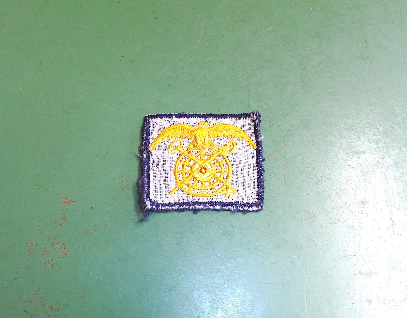 US Army Quartermaster Blue & Gold Sew On Uniform Patch
