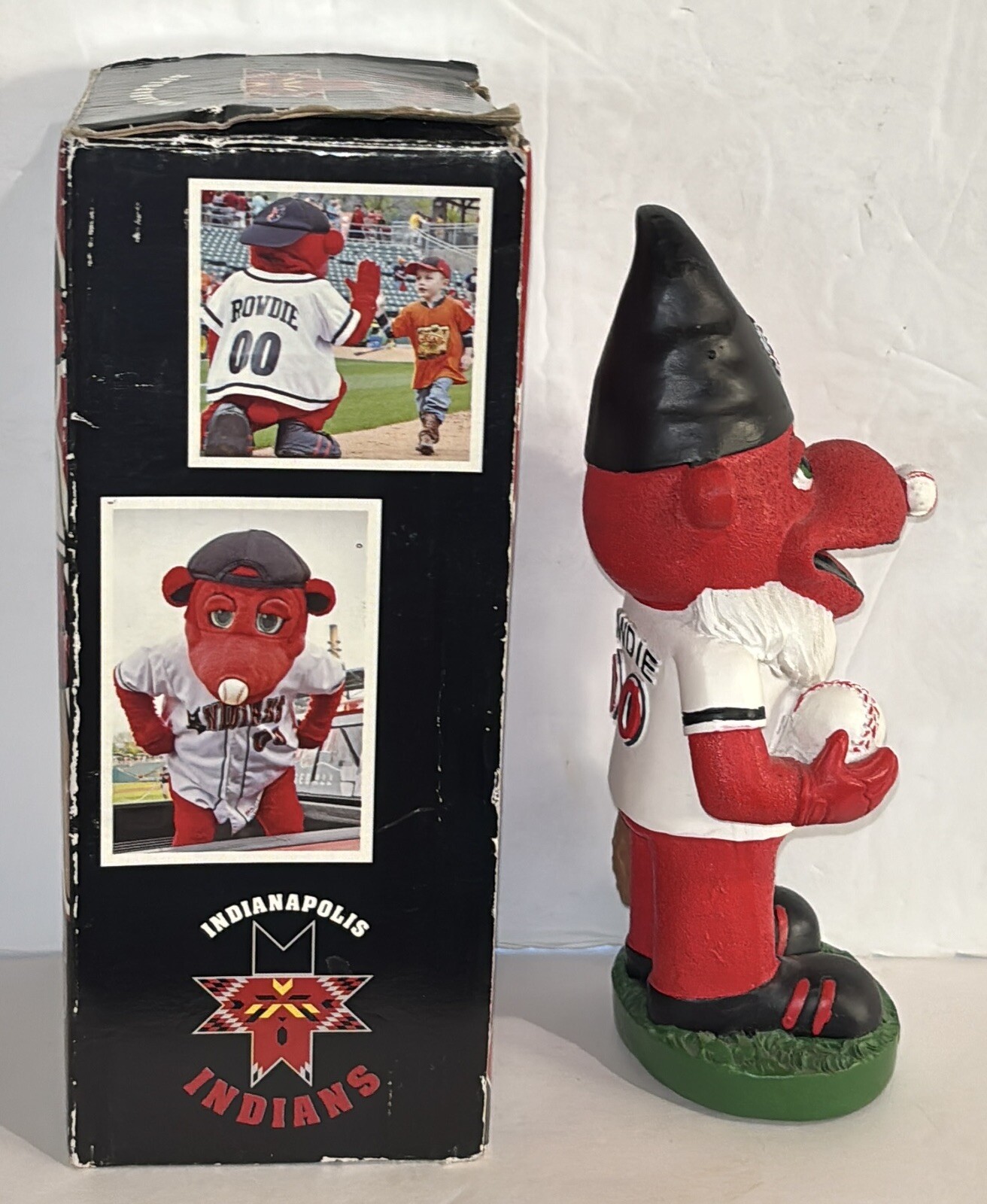 Rowdie Indianapolis Indians MILB Baseball Success Promotions Gnome Figure Mascot