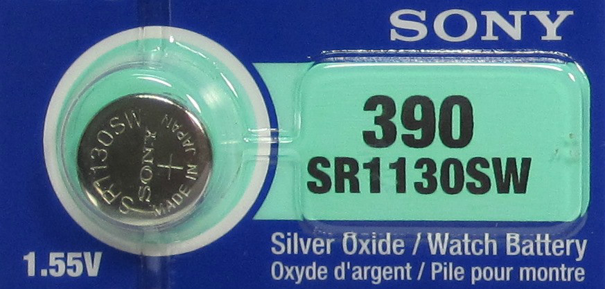 1 Sony Silver Oxide SR1130SW SR1130W SR1130 1.55V Watch Battery