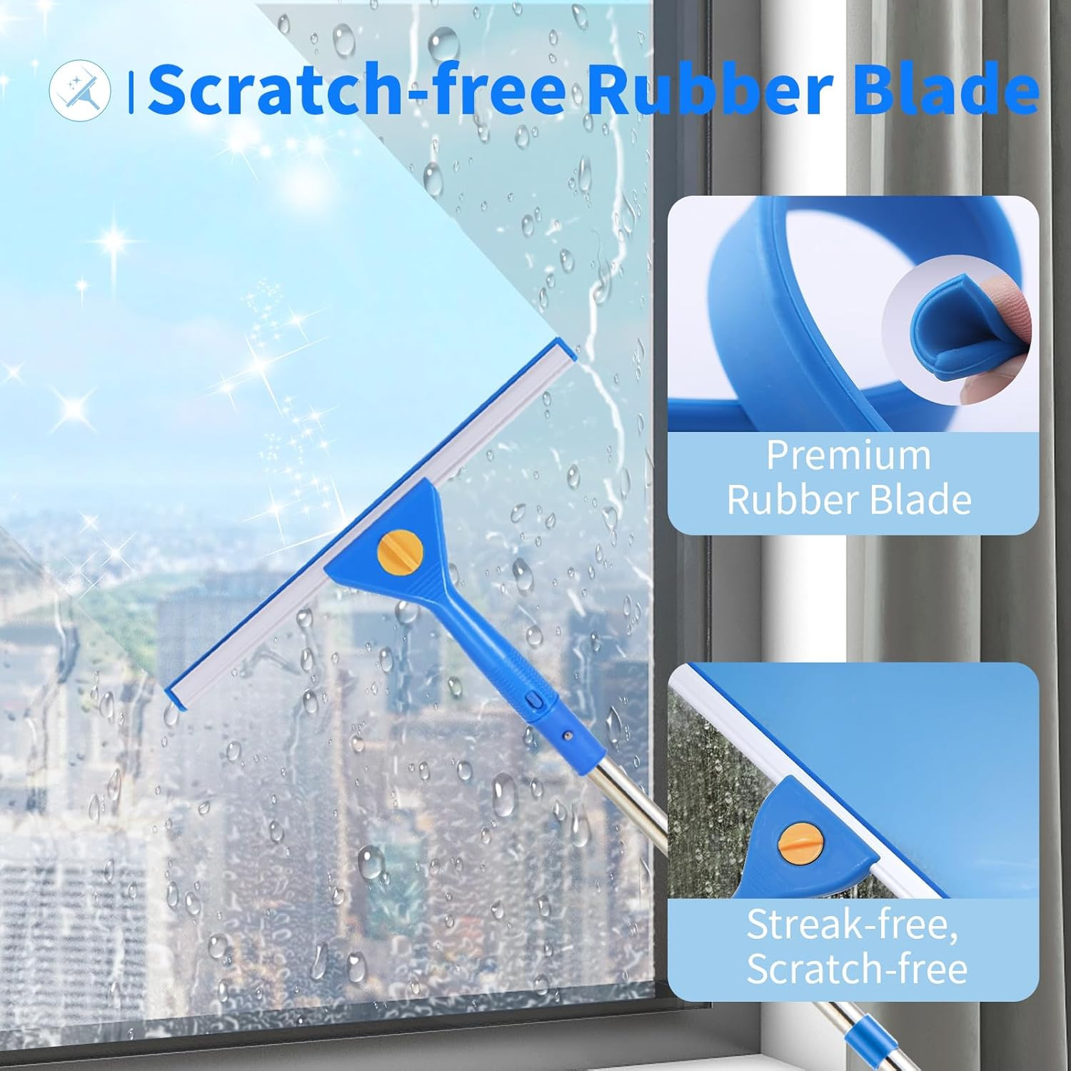 10Ft Window Cleaning Kit Cleaner Tool, Window Washing Equipment with Extensio...