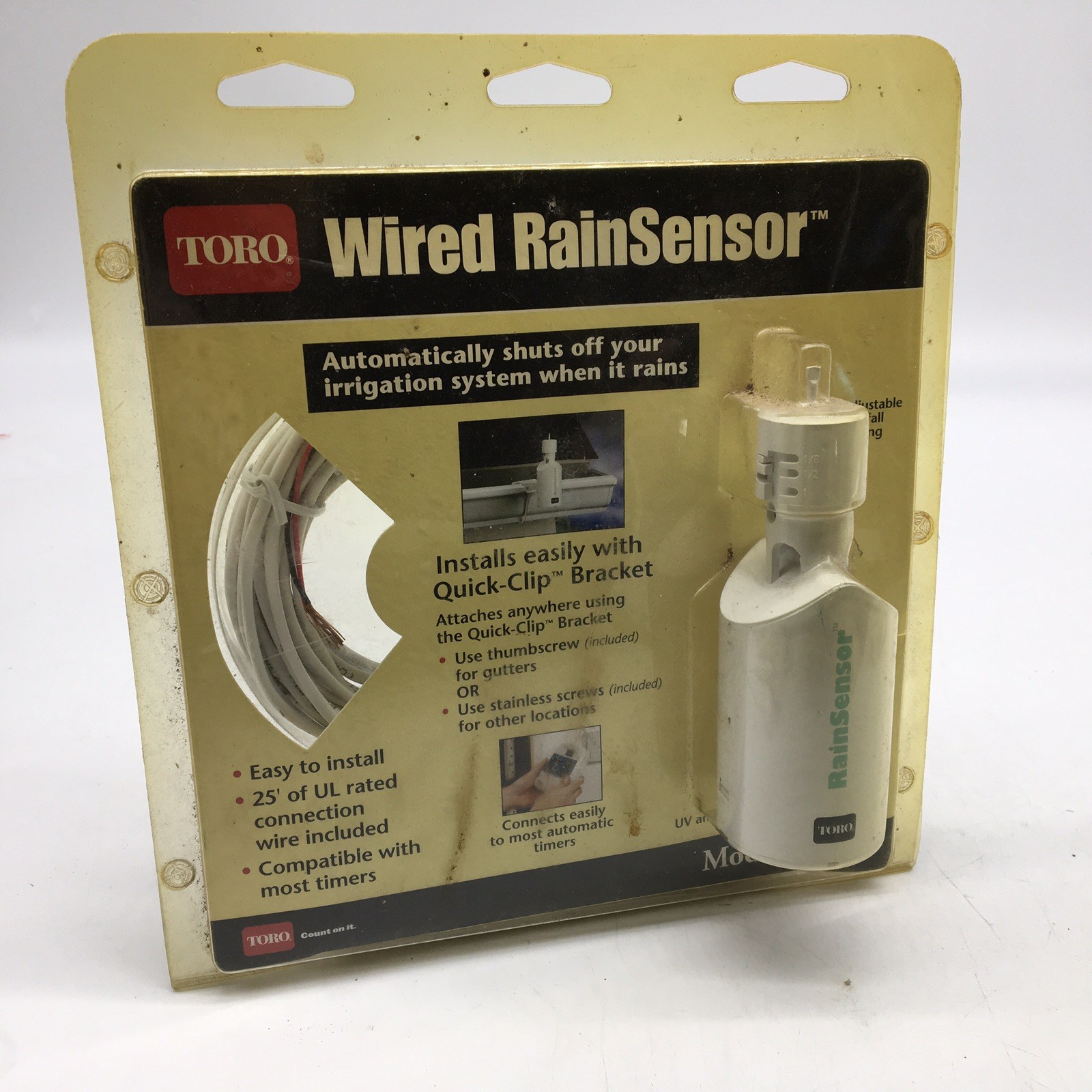 TORO Wired Rain Sensory rainsensor 53769 Easy to install automatic timer NOS