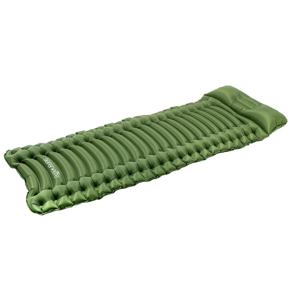SereneLife Backpacking Air Mattress Sleeping Pad - Self Inflating Waterproof