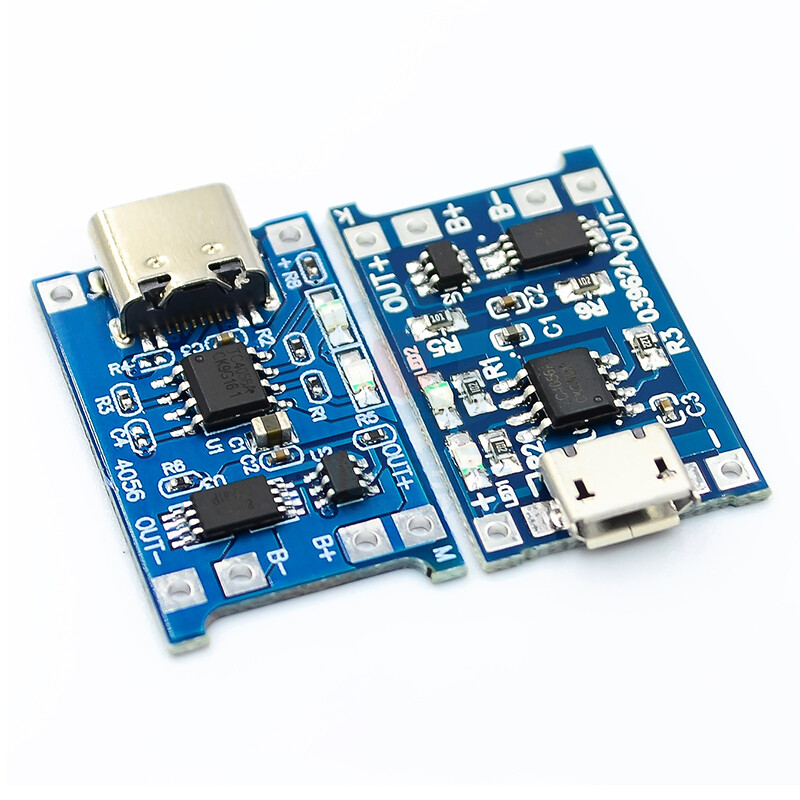 5V1A TP4056|18650 Lithium battery charging board Charger Module Micro USB Type-C