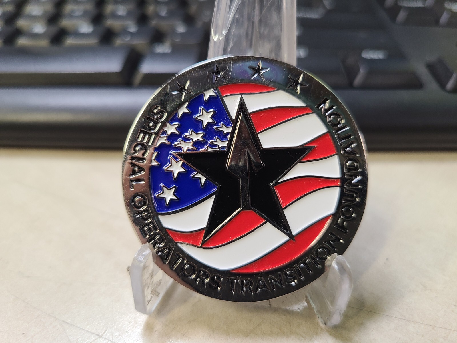 CHALLENGE COIN SPECIAL OPERATORS TRANSITION FOUNDATION LEADERSHIP IN AMERICA