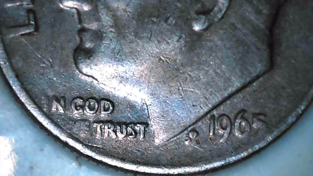 Rare 1965 dime no mint mark w/errors 