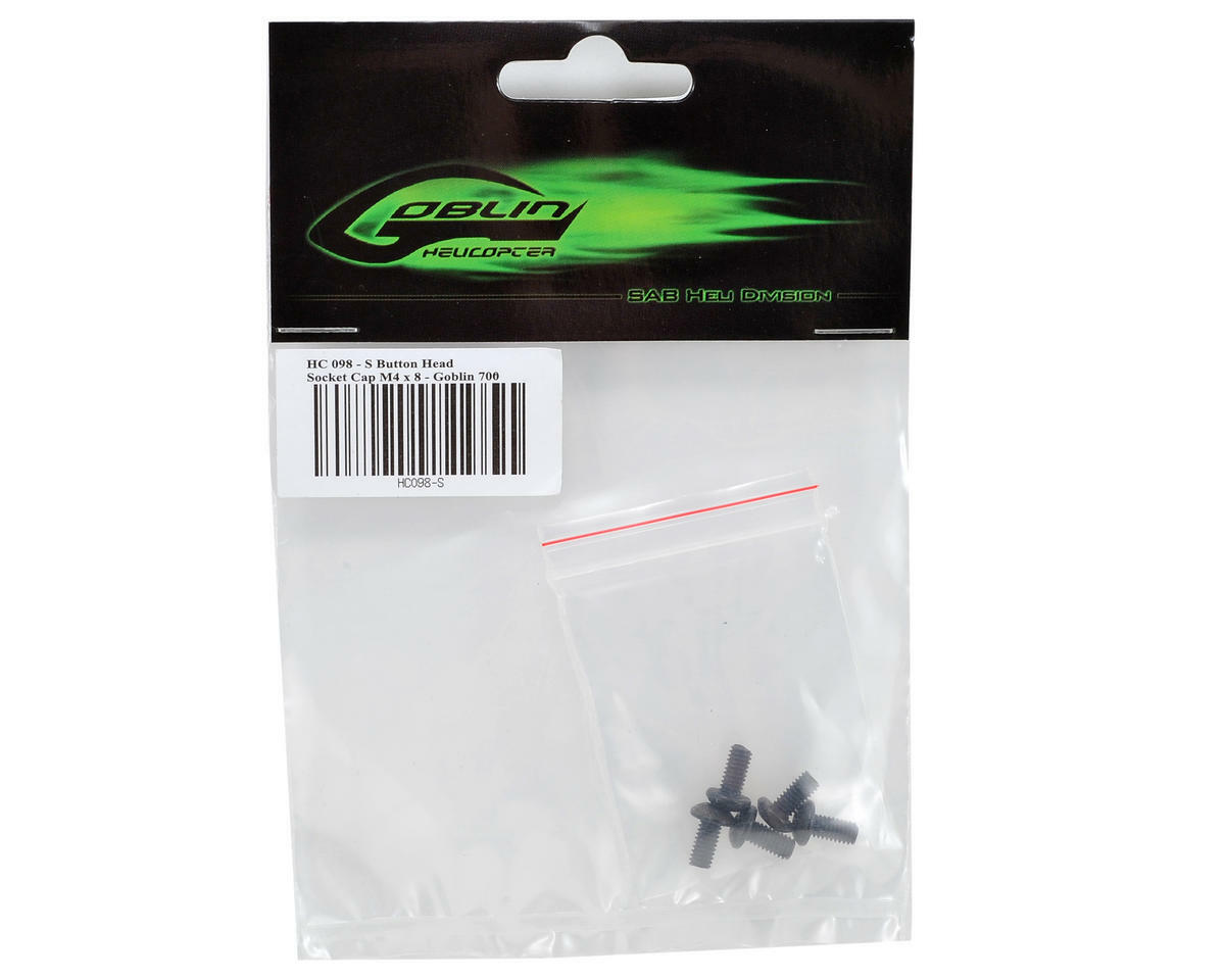 SAB Goblin 4x8mm Button Head Screw (5) [SABHC098-S]