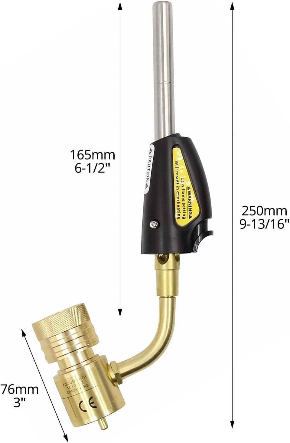 QWORK Torch Swirl Tips, 2 Pack, Compatible with Map-Pro/Lp Gas, Self Lighting, G