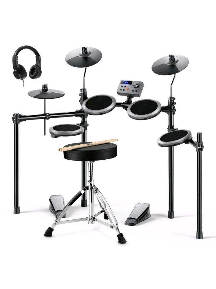 Donner DED-70 Electronic Drum Kit USB MIDI W/Stool