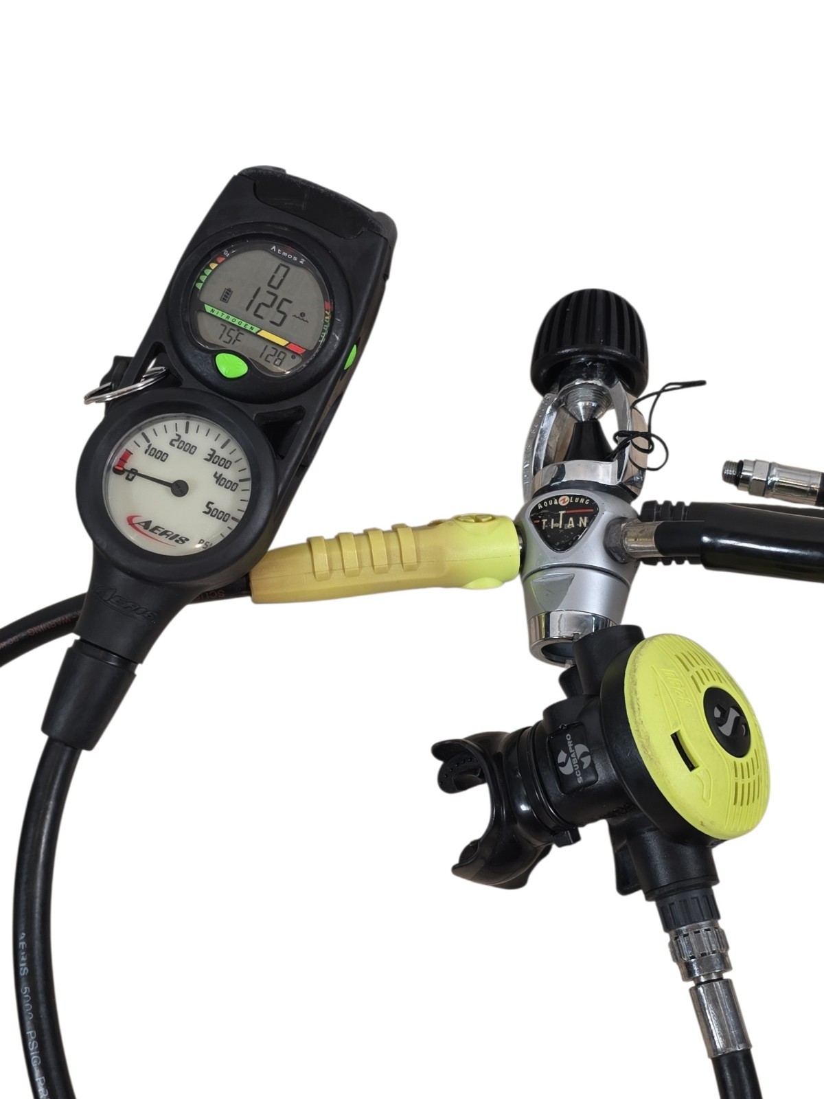 Aqua Lung Titan Regulator & Aeris Atmos 2 Dive Computer Console System