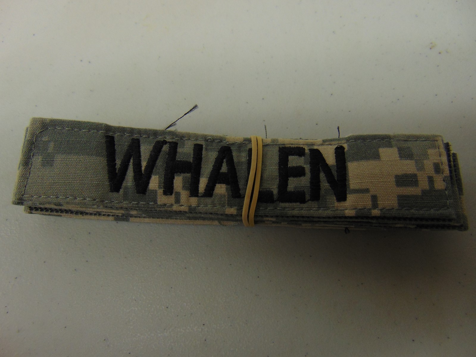 MILITARY US ARMY PATCH FOR ACUS DIGITAL HOOK & LOOP BACK NAME TAPE WITH WHALEN