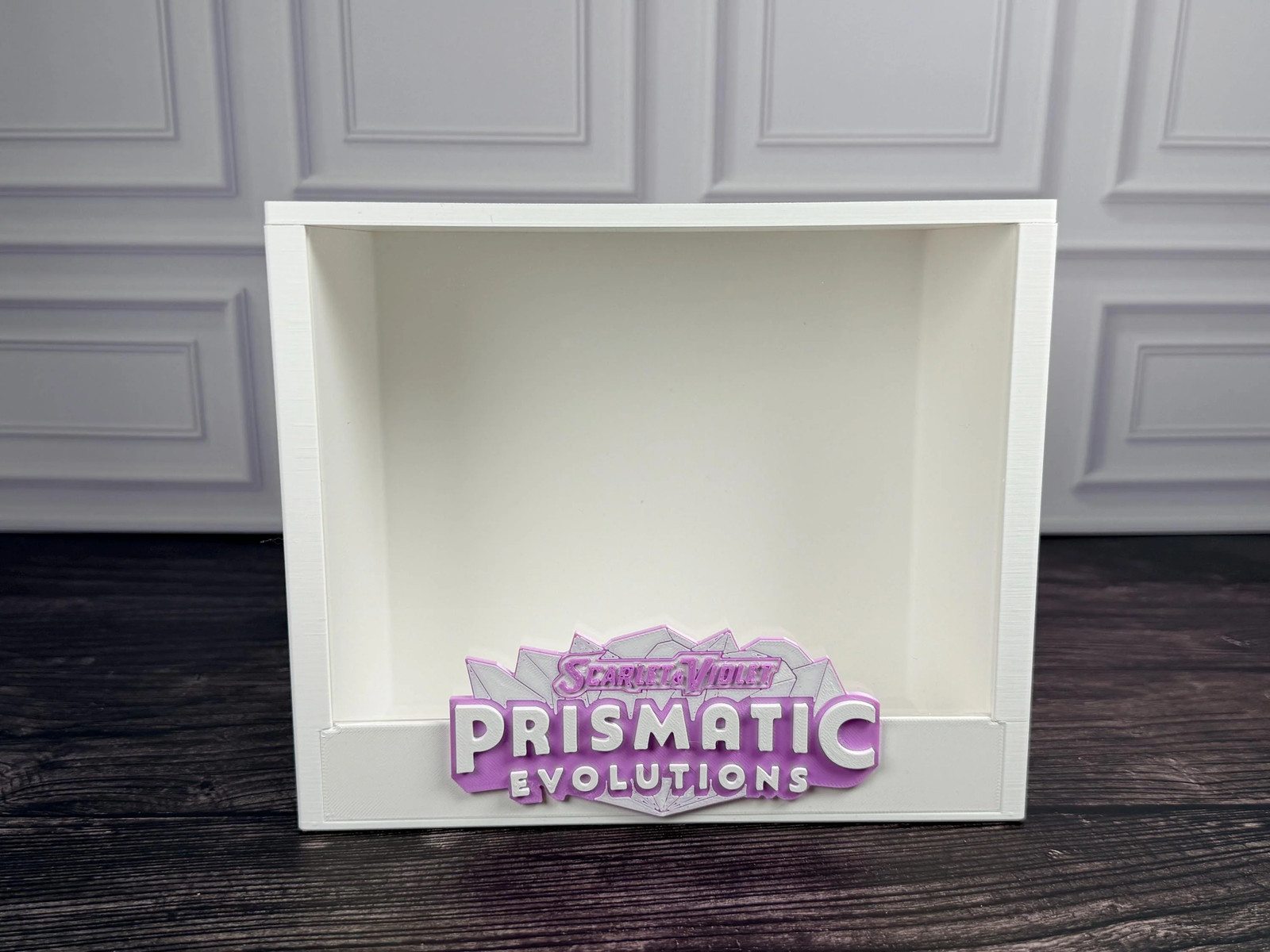 Prismatic Evolutions Pokemon ETB Display Case 3D Printed Magnetic White