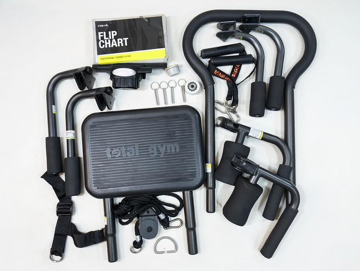 Total Gym 1700 Club Parts & Accessories - Squat Stand AbCrunches Pins DVDs +More