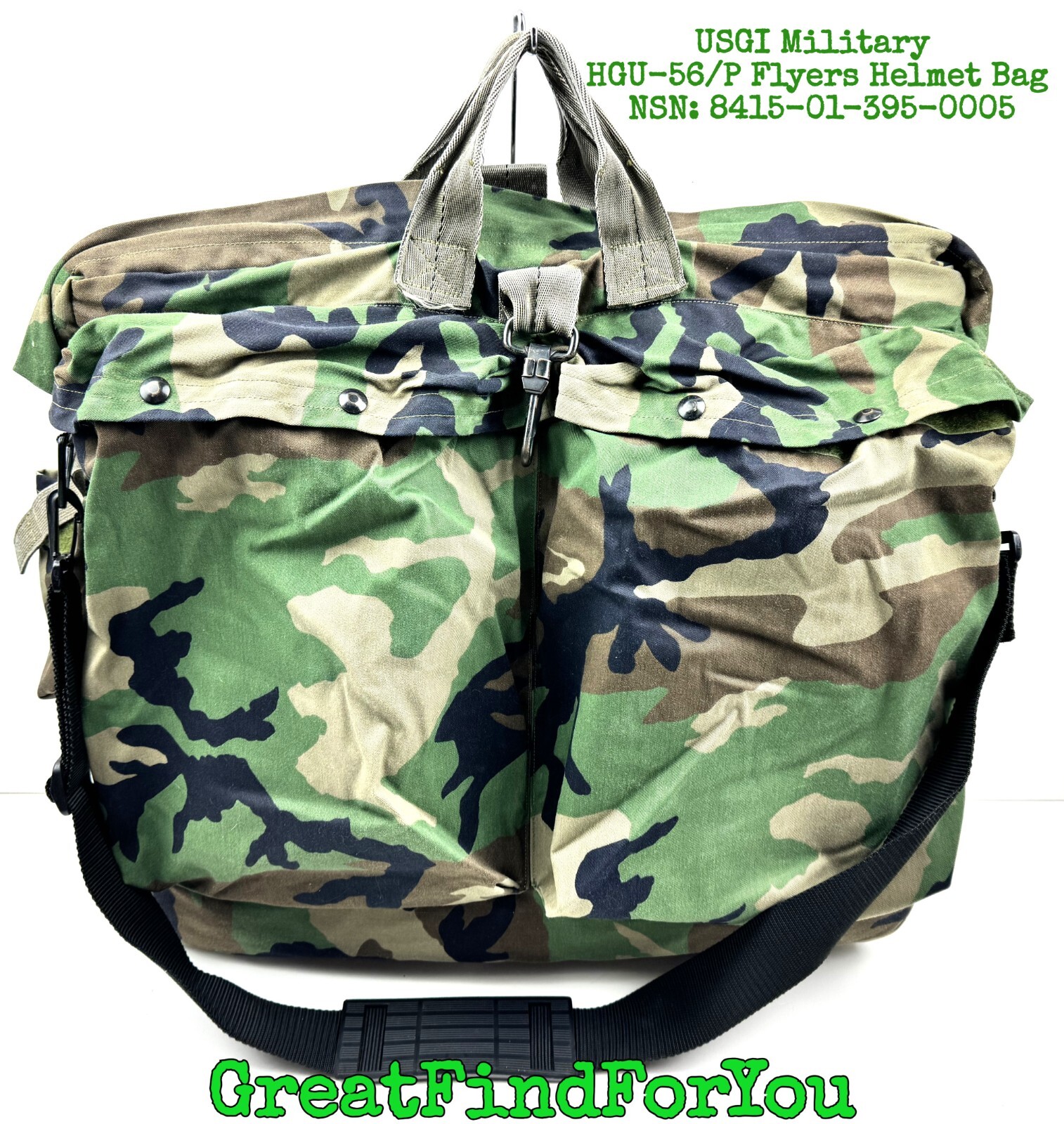 USGI Military HGU-56/P Flyers Helmet Bag NSN:8415-01-395-0005
