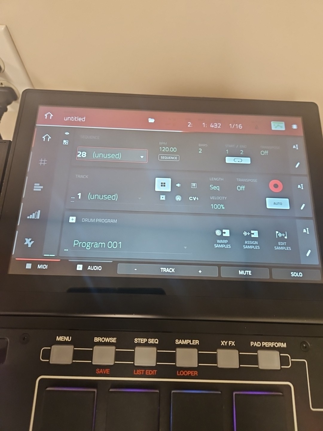 Akai Professional MPC-X Standalone Sampler and Sequencer-USED COND--sw2