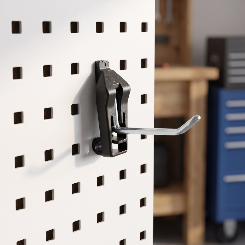 10Pcs Square Hole Pegboard Hook: Workshop Tool Hanger Pegboard Accessories -