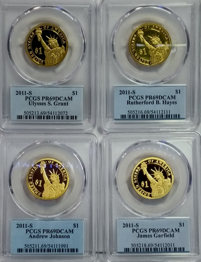 2011 S PCGS PR69DCAM Year Set--14 Coin Set, With $1 .50, .25, .10, .05, & .01