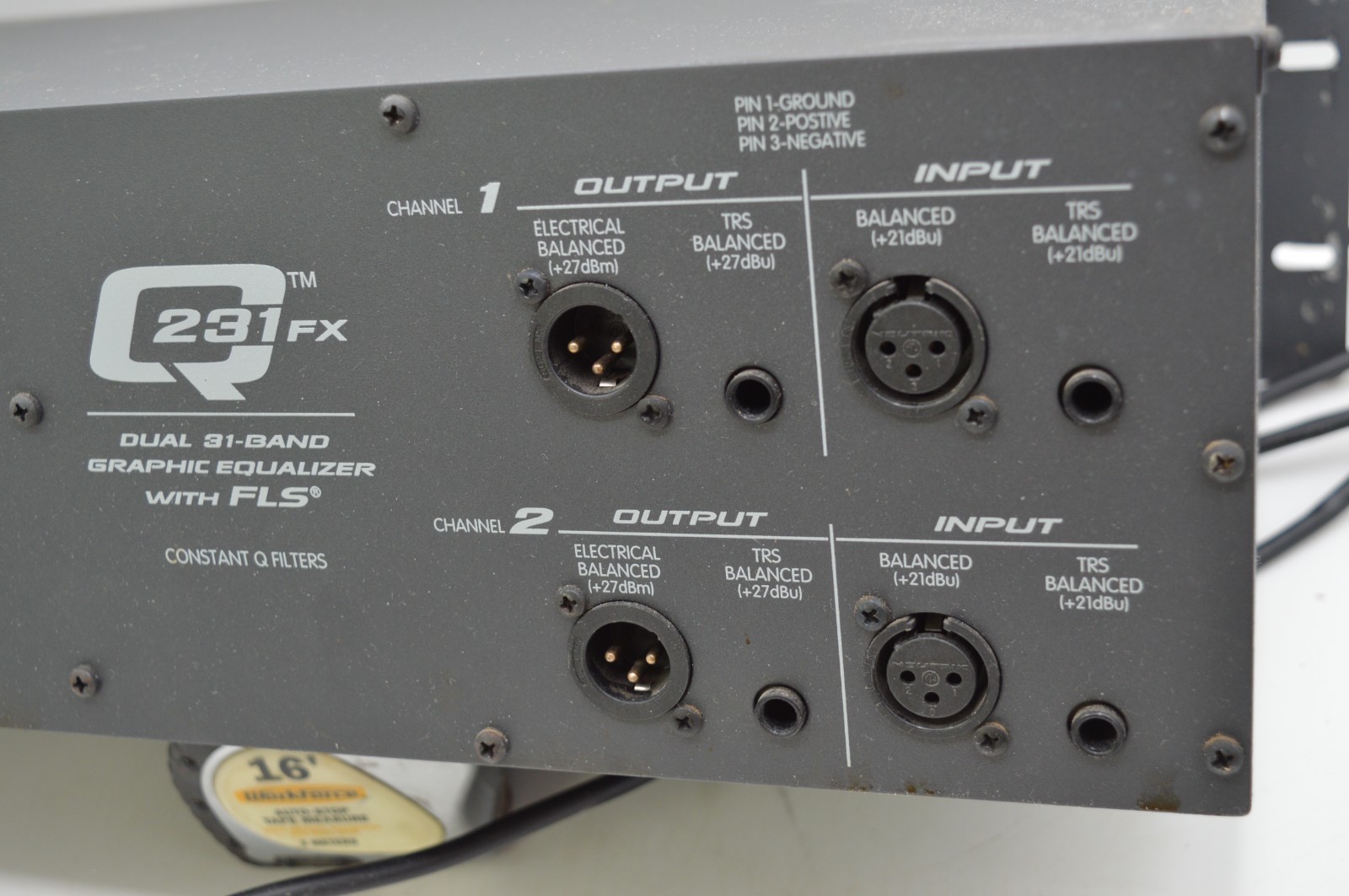 Peavey Q231FX Dual 31-Band Graphic Equalizer 9583