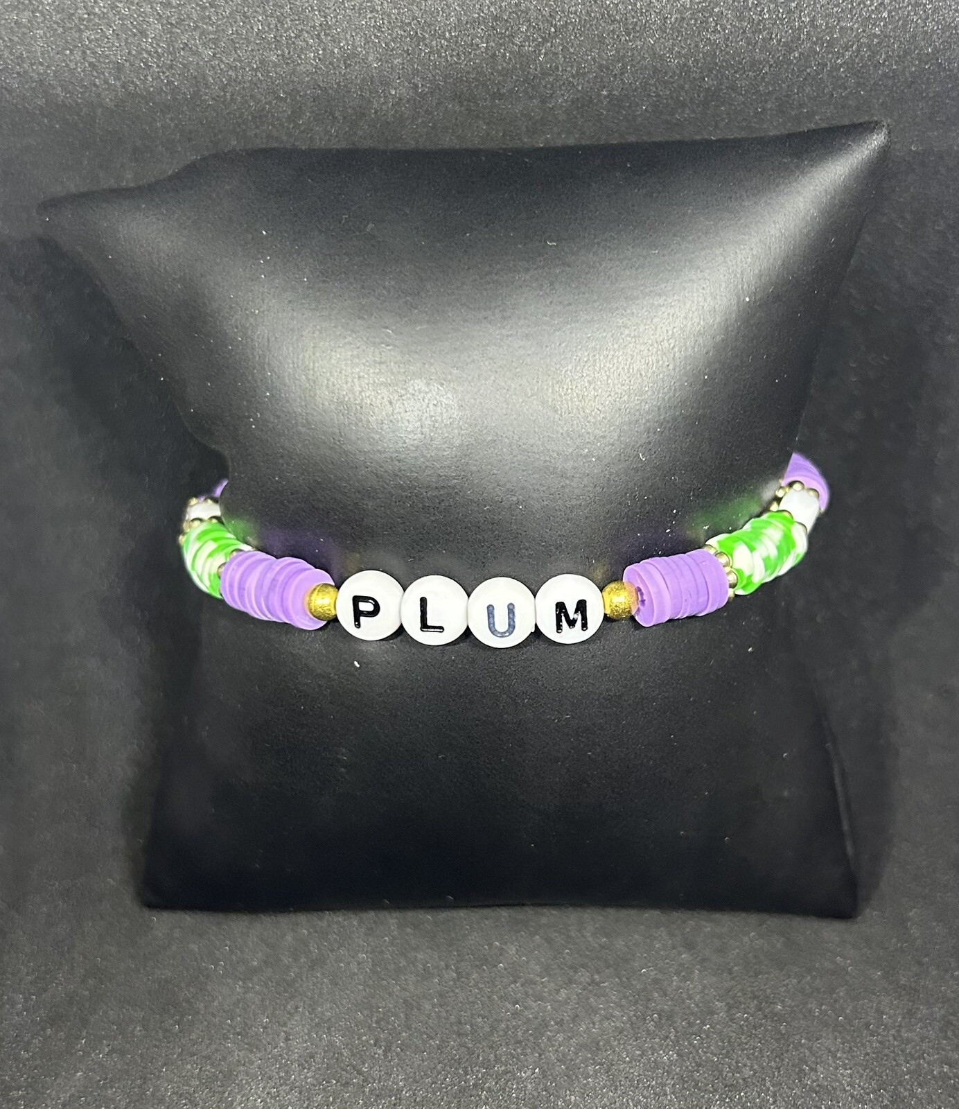 Plum (Strawberry Shortcake) Heishi Bracelet