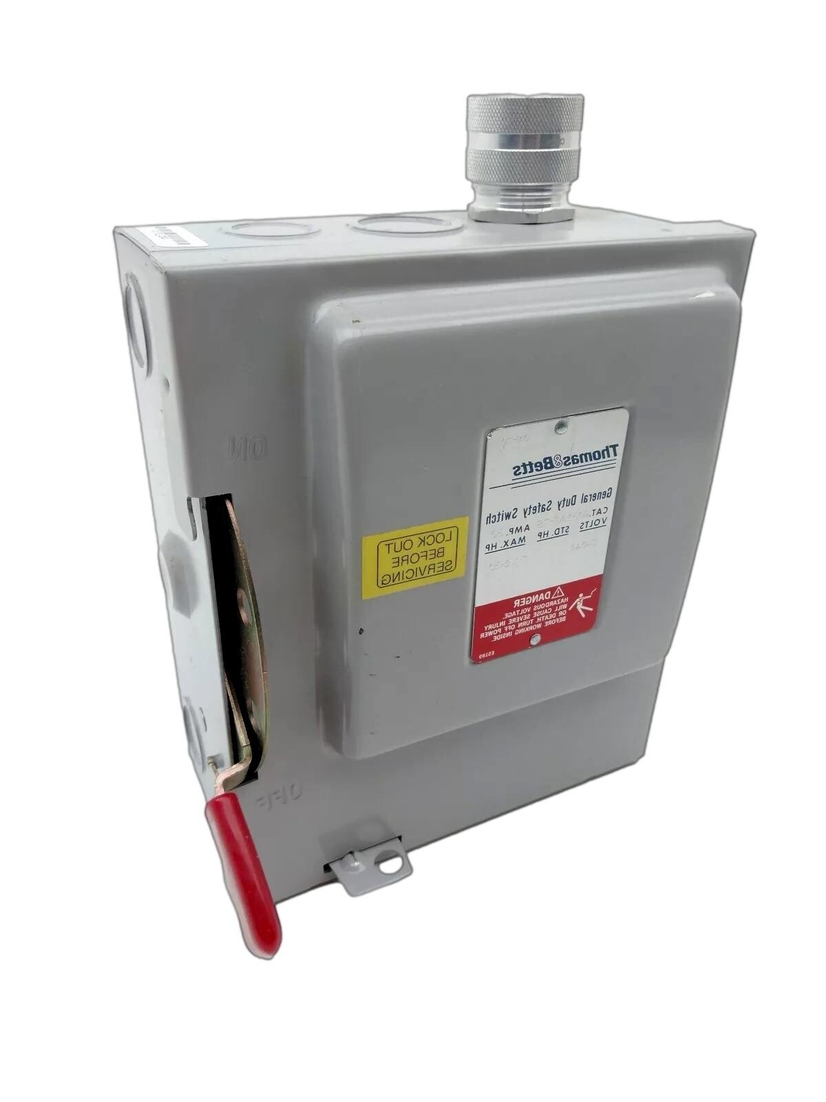 GD321NF-TB, Thomas & Betts, General Duty Enclosed Switch 30A, 240Ac, 3 Pole
