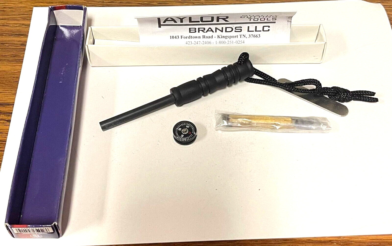 Smith & Wesson Fire Starter with Survival Kit, Compass, Matches, Fishing Line...