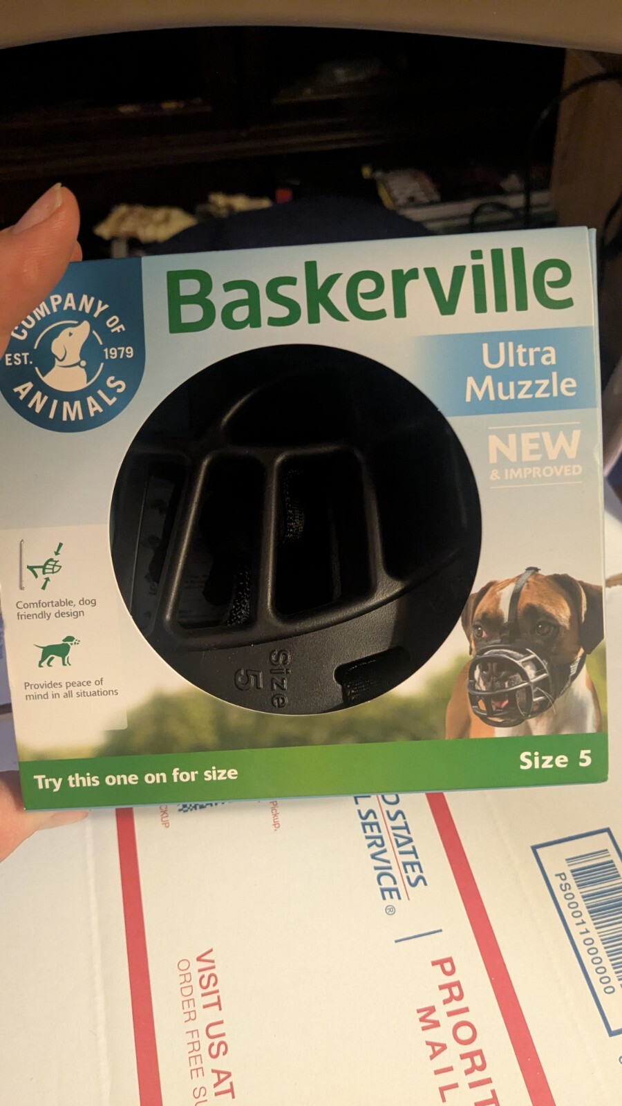 Baskerville Ultra Muzzle Black Size 5- Brand New In Box!