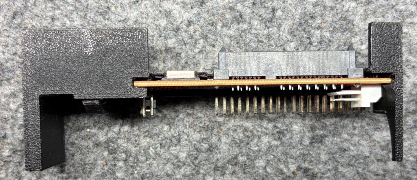 3D printed Bracket For Startech.com IDE2SATA Adapter & 3.5" HDD In Original Xbox