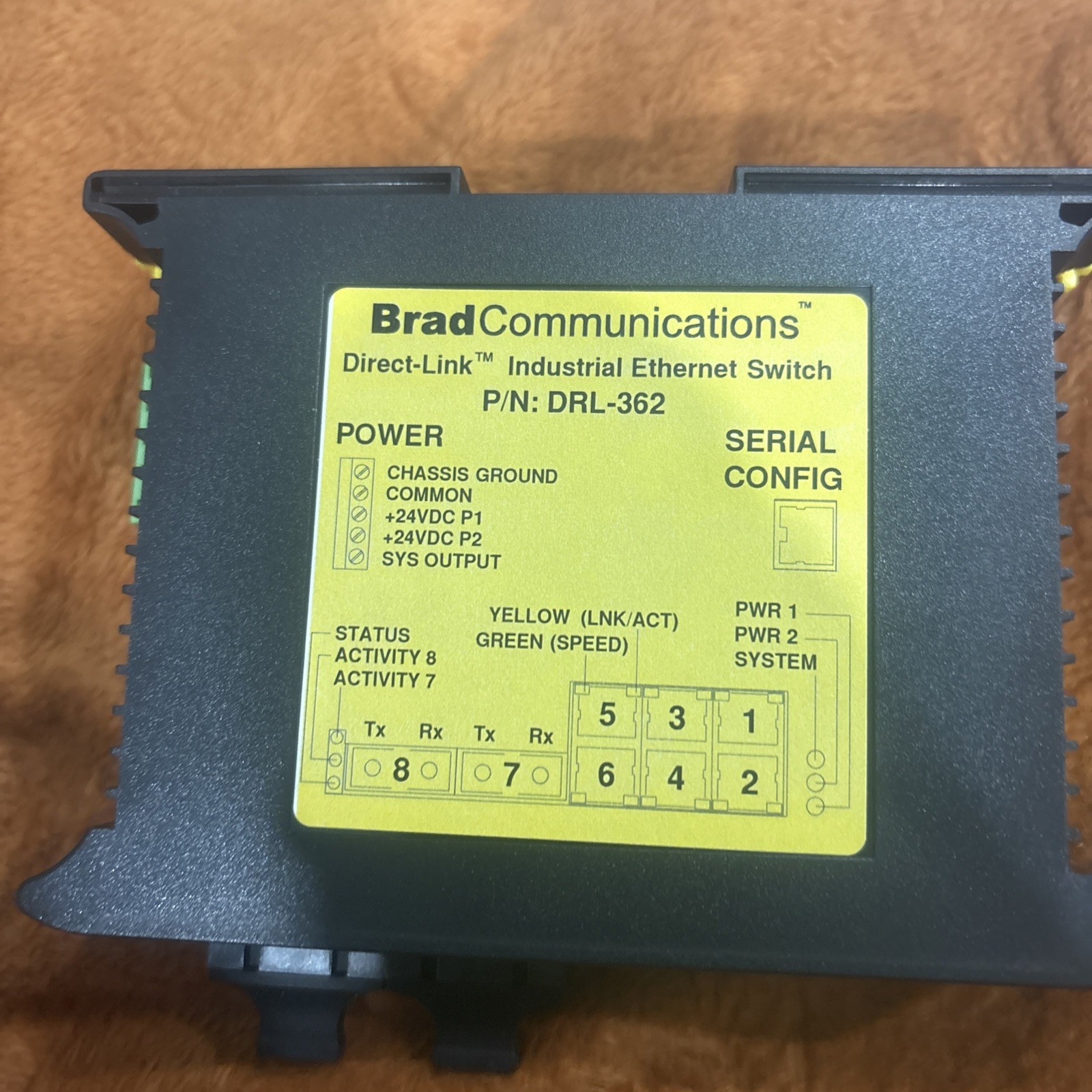 Brad Communication direct link industrial ethernet switch P/N DRL-362
