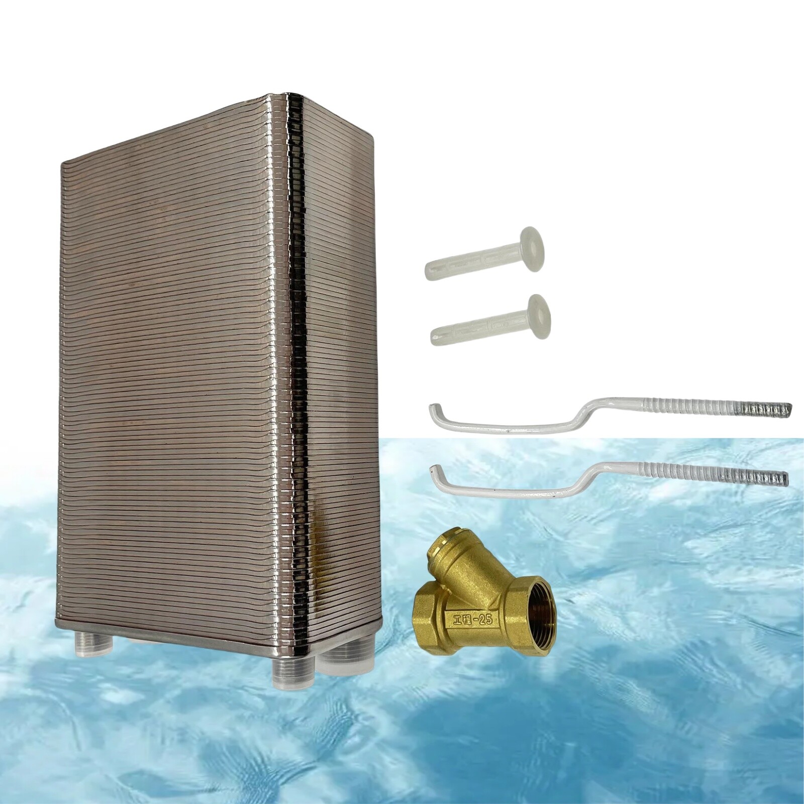100 Layer Household Panel Radiator Stainless Steel Brazed Plate Heat Exchanger