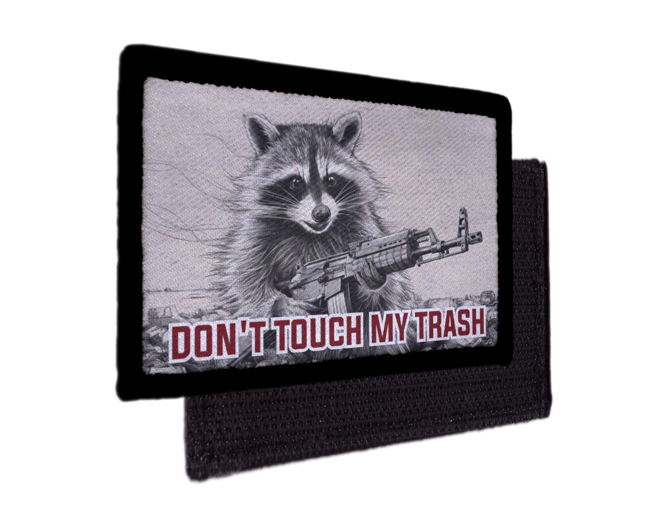 Don't Touch my Trash Racoon Gadsden Flag Patch Army Morale Hook [sub]