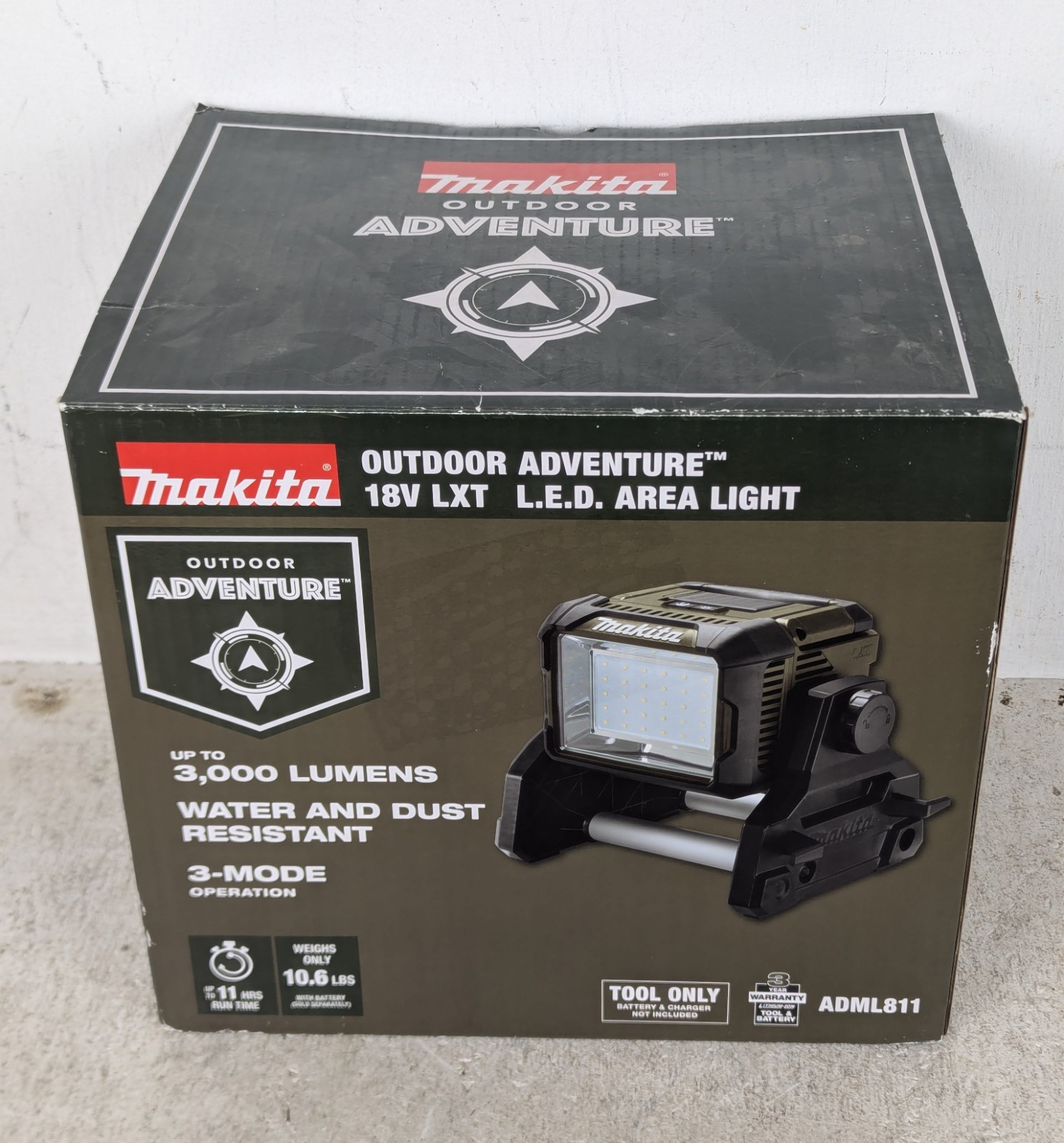 Makita Outdoor Adventure Led Area Light 18v Cordless Corded ADML811 New OEM