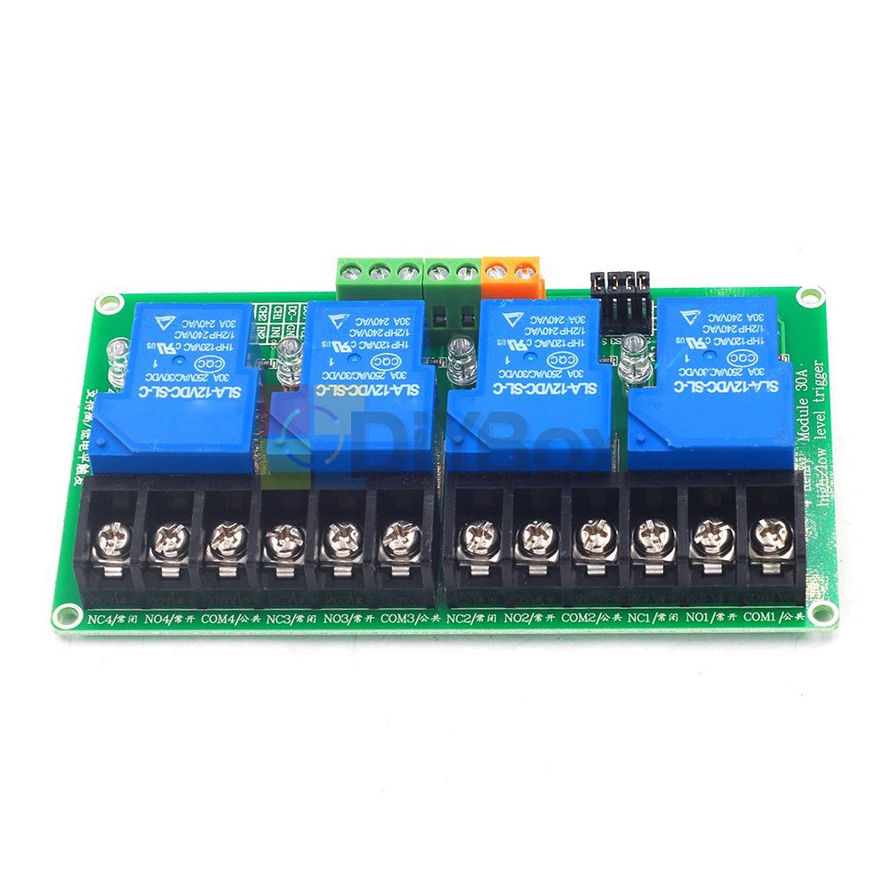 5V 12V 24V 30A 4 Channel Relay Module Board High And Low Level Relay Module New