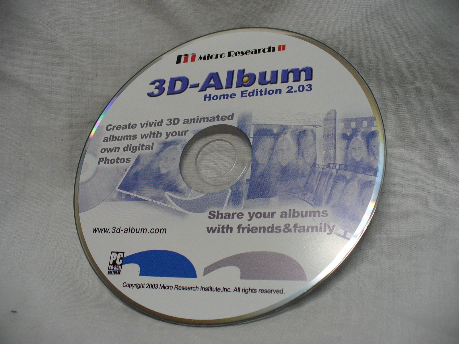 3D-Album Home Edition 2.03 by Micro Research CD-ROM