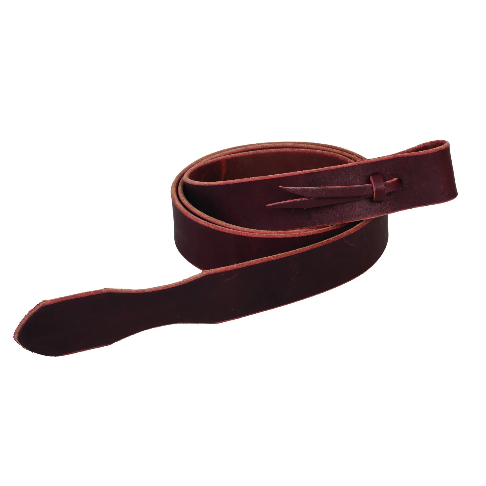 Weaver Leather Latigo Strap - 1.5” x 60”, Burgundy - Premium Latigo Leather