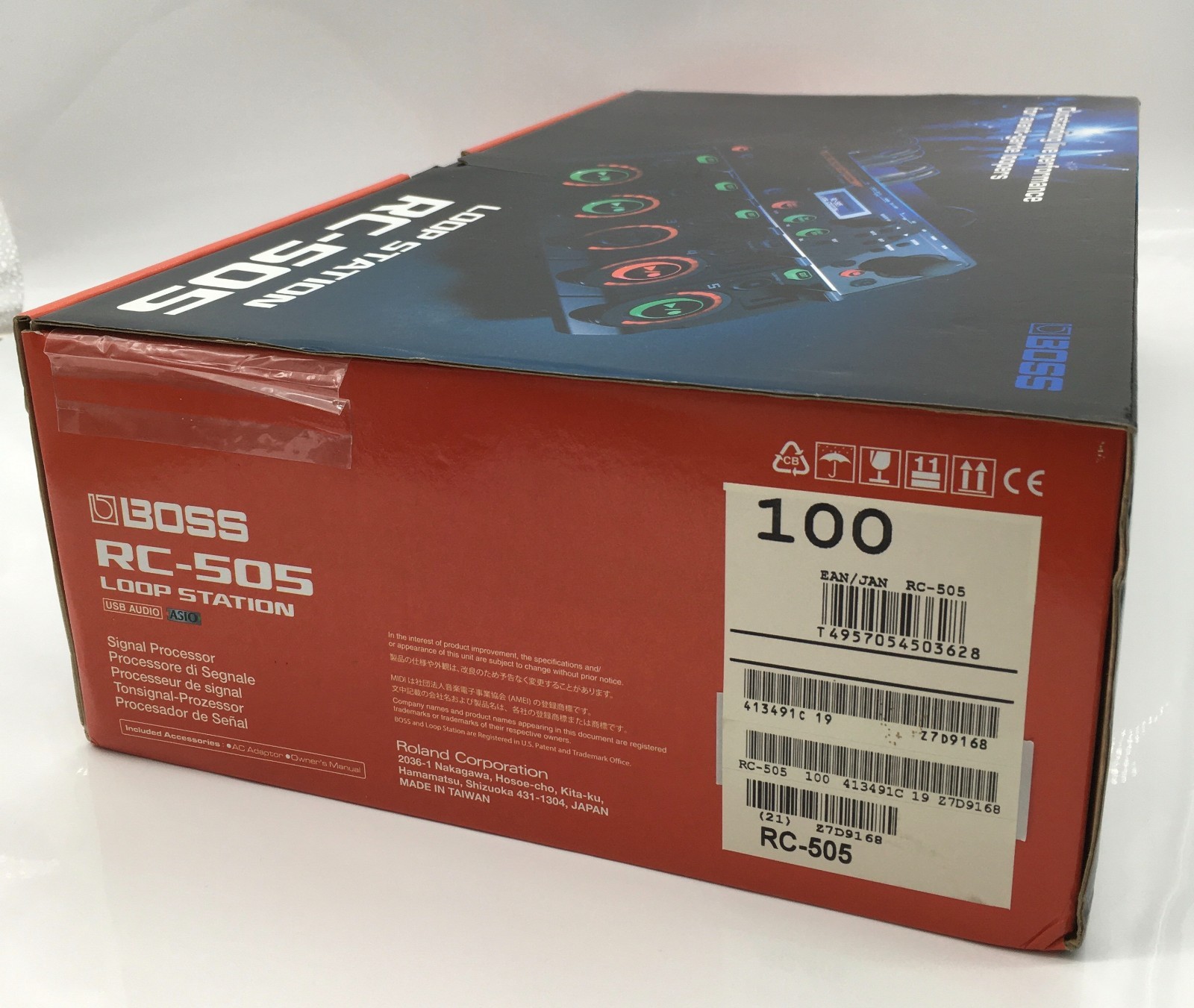 BOSS RC-505 Loop Station Tabletop Looper Pedal w/AC Adapter & Box Tested Working