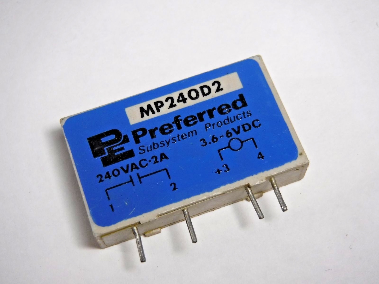 Preferred Subsystem MP240D2 3.6-6V Solid State Relay PACK OF 2 MP24OD2
